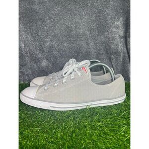 Converse All Star Women’s Low Top Sneakers Light Gray Size US 10 EU 42 Canvas